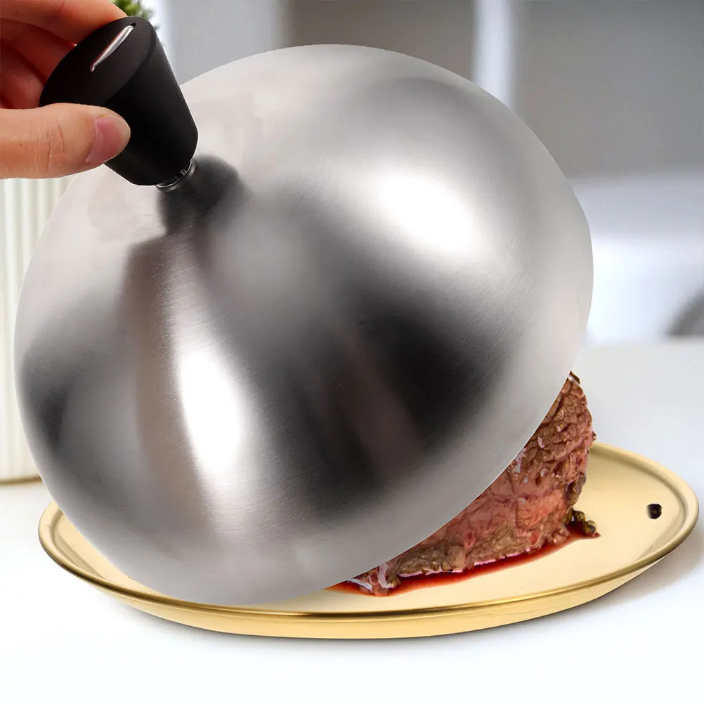 

Dessert Rapeseed Hood Food Covers Stainless Round Kitchen Dome for Steak