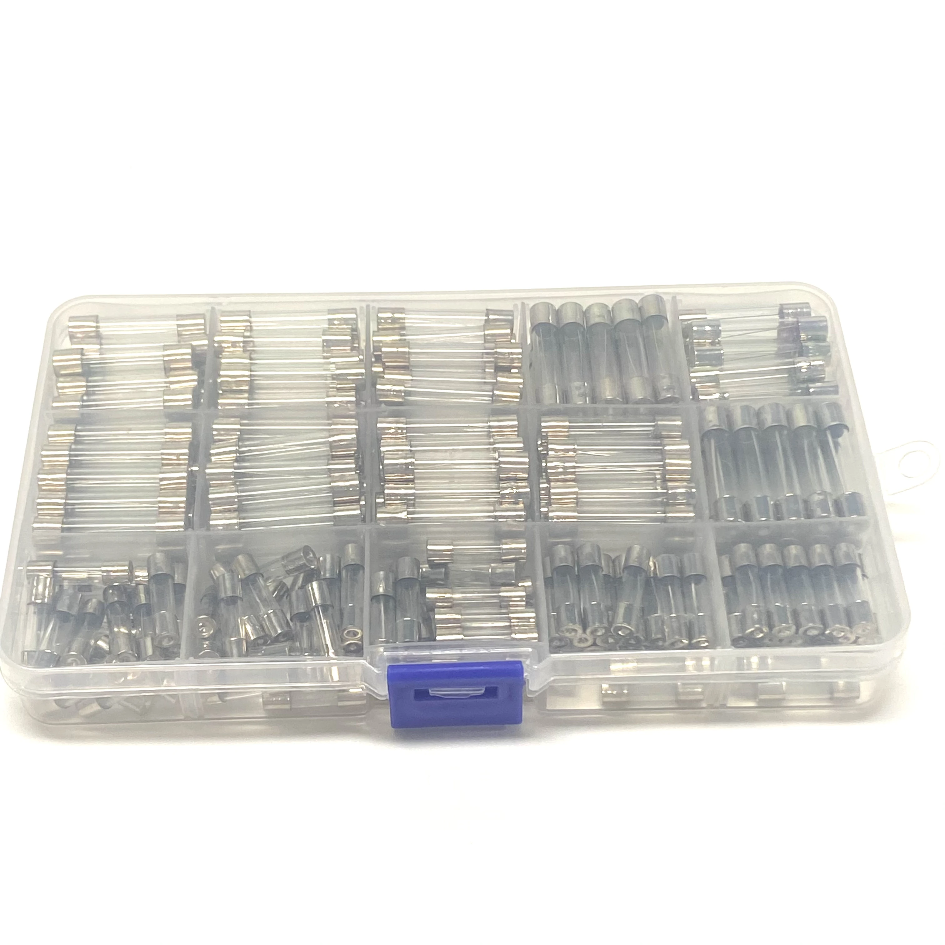 250PCS FUSE 5*20/6*30MM 5X20MM 6X30MM Glass Fuse Tube 15kinds of Specifications 1A~20A Fuse Assorted Kit