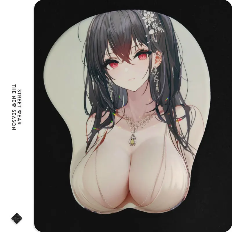 Anime Azur Lane Wrist Support Mousepad Eugen Enterprise Belfast Z23 3D Silicone Mouse Pad Megumin Sexy Oppai Wrist Rest MousePad