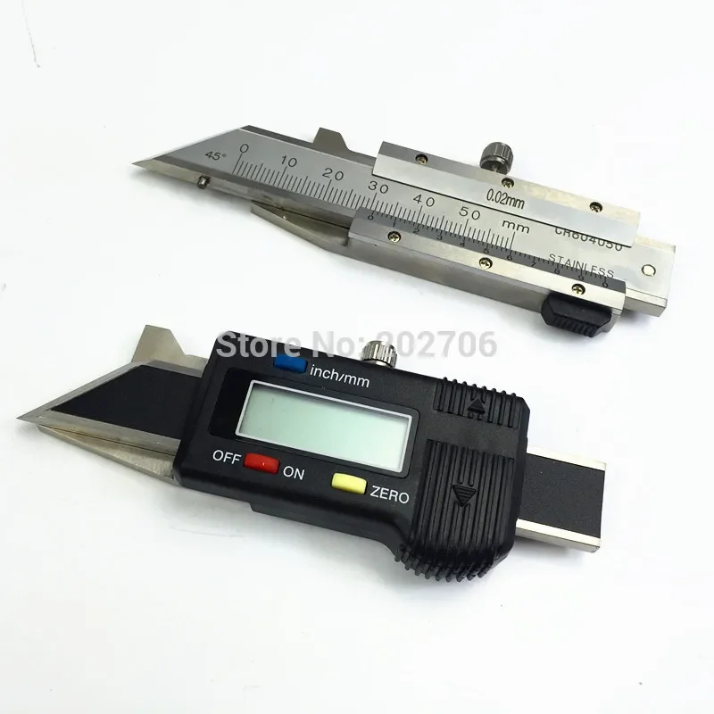 

45degrees Digital Chamfer Gauge 0-6mm Stainless steel Chamfering calipers/ Digital Chamfer Caliper/Electronic Chamfer Gauge