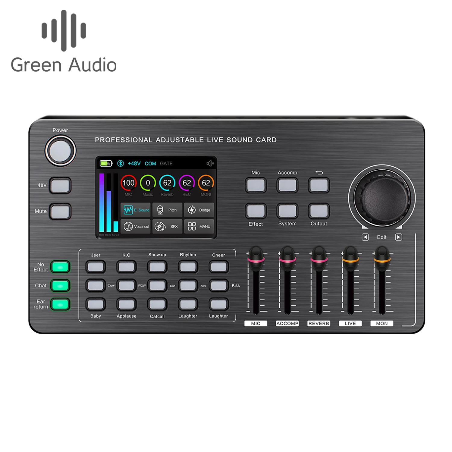 

GAX-HK668 Professional podcast Audio Interface sound card dj audio mixer