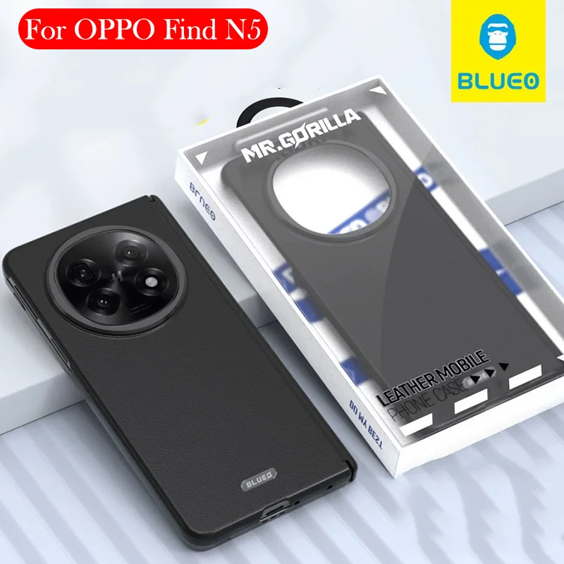 

Blueo Magnetic Original Case For OPPO Find N5 Luxury Leather Back Cover Shell