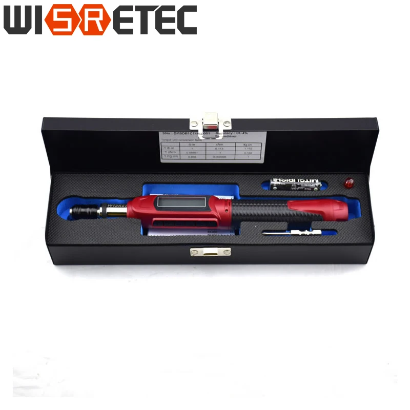 High PrecisionTaiwan Manufacturing Digital Torque Screwdriver 0.05-4NM Four Kinds Of Torsion Unit Can Choose Peak/Trace Mode