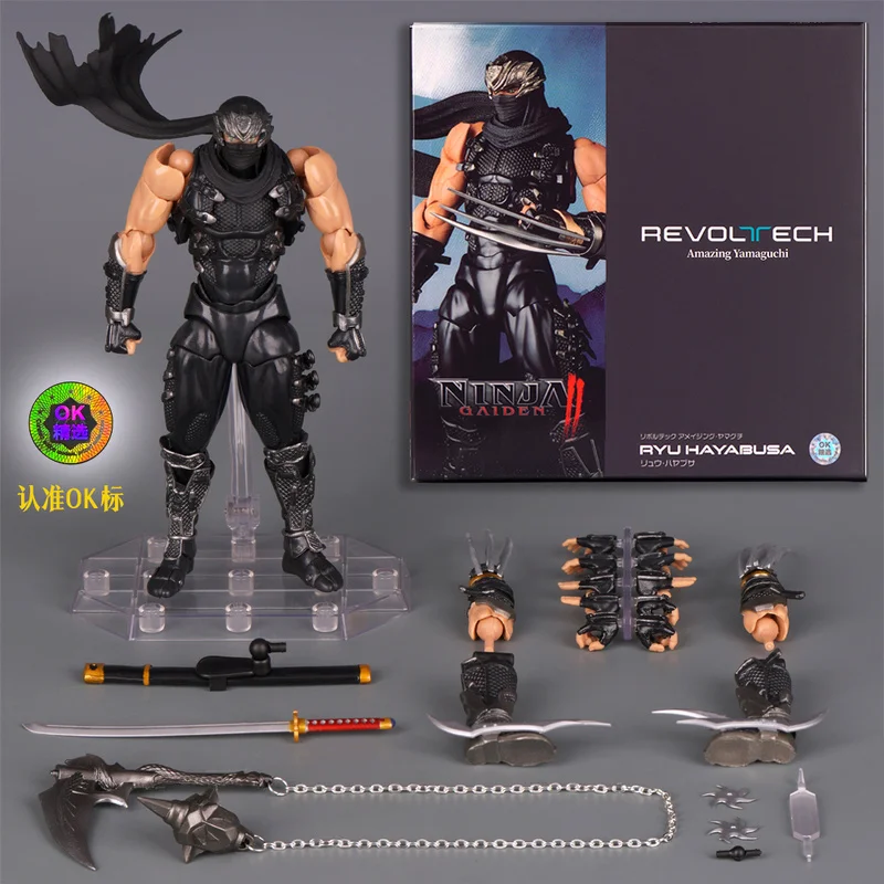 

Новая версия OK Kaiyodo Revoltech Yamaguchi Ninja Gaiden Aciton Figure Hayabusa Anime Figure Models Kit Коллекционные подарки на заказ