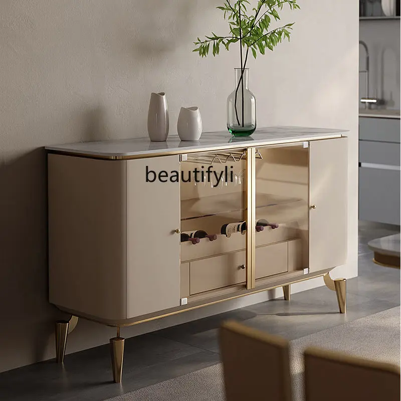 

Minimalist Light Luxury Sideboard Wine Cabinet Living Room Wall Locker Modern Style Home Entrance Cabinet