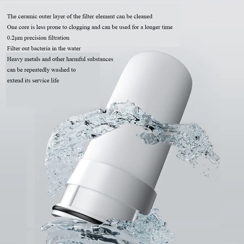 صنبور تنقية المياه حنفية تصفية المياه لحوض المطبخ صنبور قابل للغسل السيراميك Percolator الحمام تنقية البخاخ