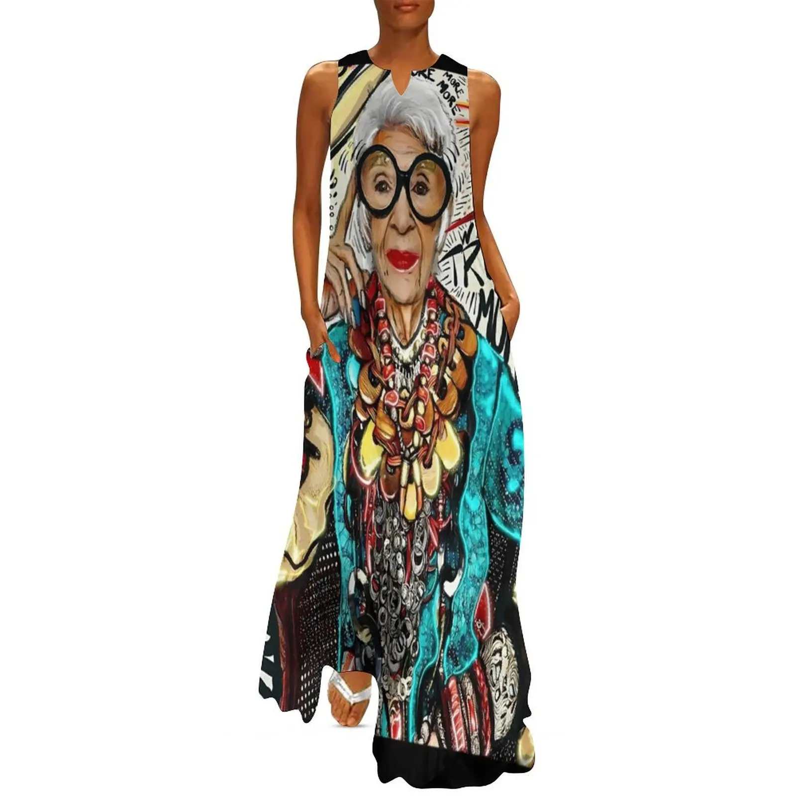 Iris Apfel Long Dress beach outfits for women elegant women's dresses sale summer dress korean women