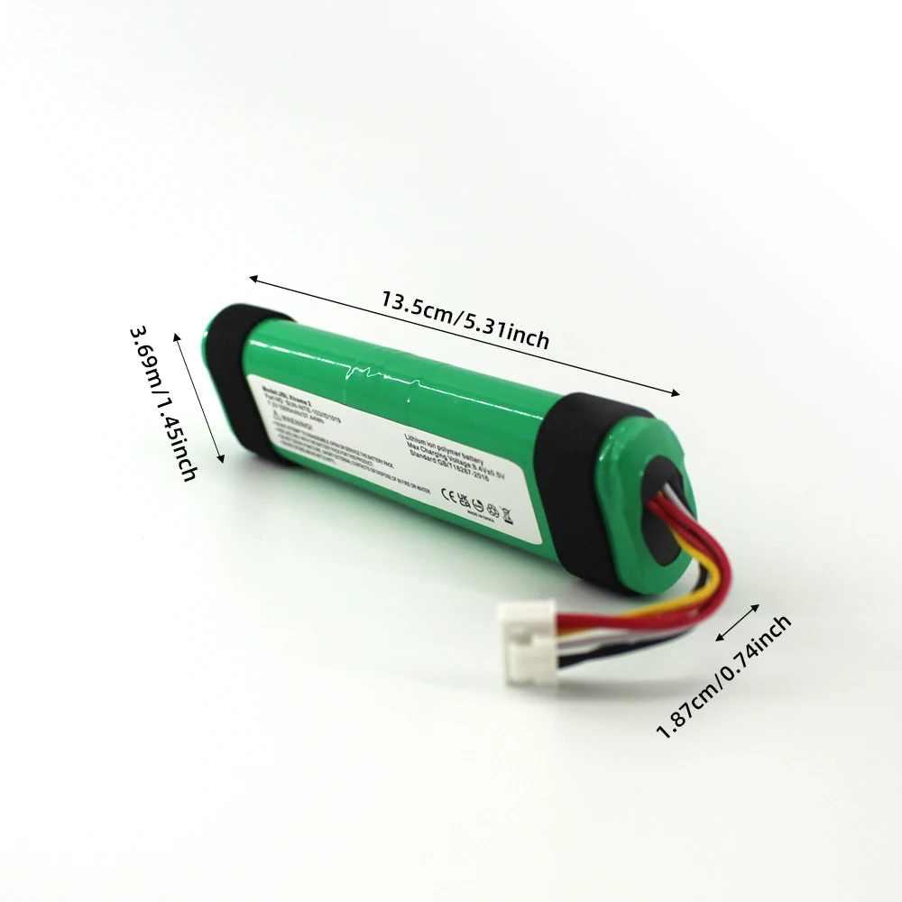 PUJIMAX Battery For JBL Xtreme 2 Xtreme2  5200mAh SUN-INTE-103 2INR19/66-2 ID1019 Wireless Bluetooth Speaker Batteriea