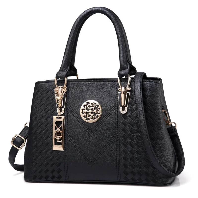 جديد العلامة التجارية الشهيرة مصمم حقائب النساء الفاخرة بولي Leather جلد السيدات حقائب اليد محفظة سعة كبيرة حقائب كتف أمي الموضة