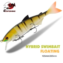 ESFISHING large Bait Plastics lures Hybrid Swimbait 165mm 265mm carp Fishing Lure Leurre Souple Living Swiming for sea