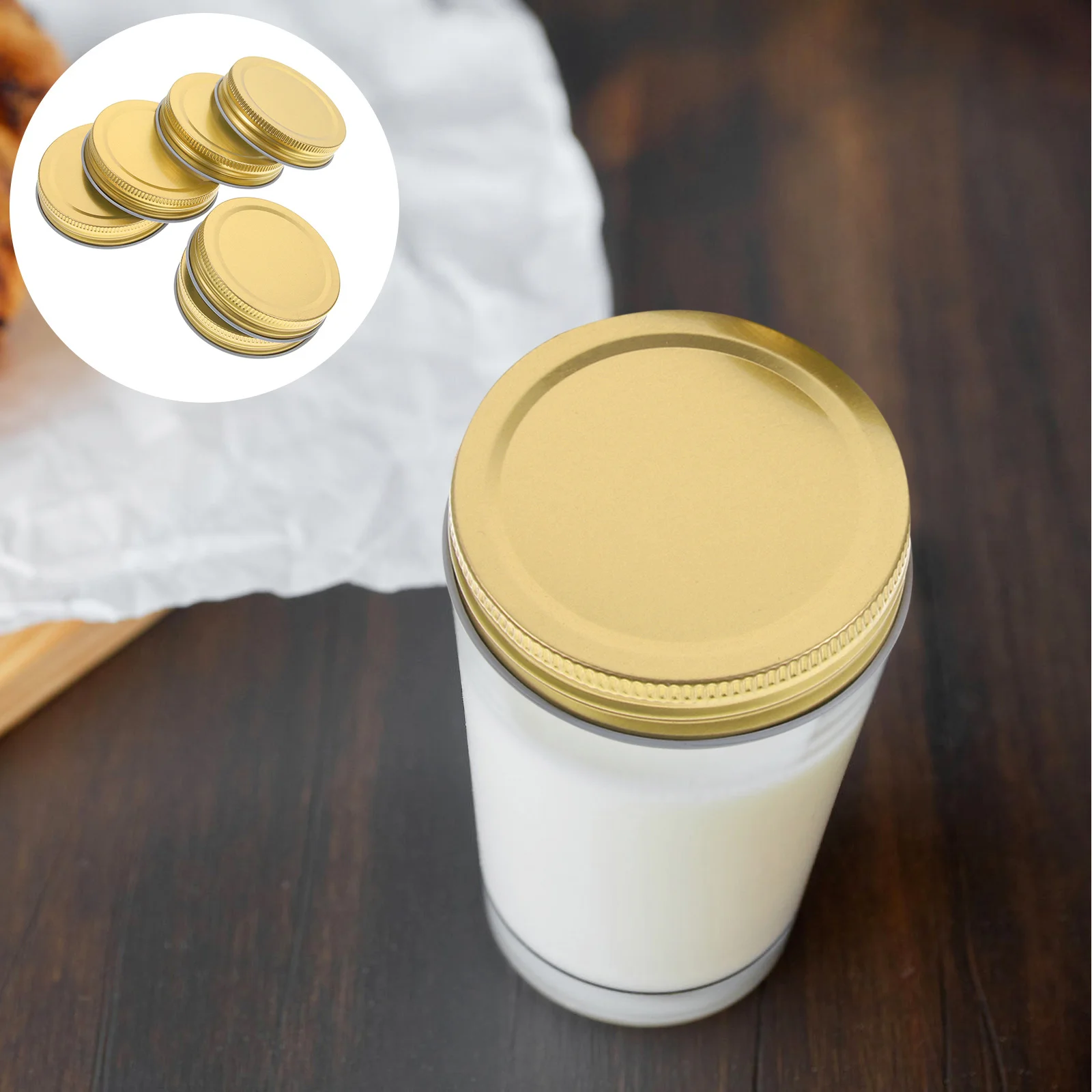 

12Pcs Canning Lids Mason Jar Covers Sturdy Reusable Sealing High Temperature Resistant Jar Covers Sealing Canning Lids