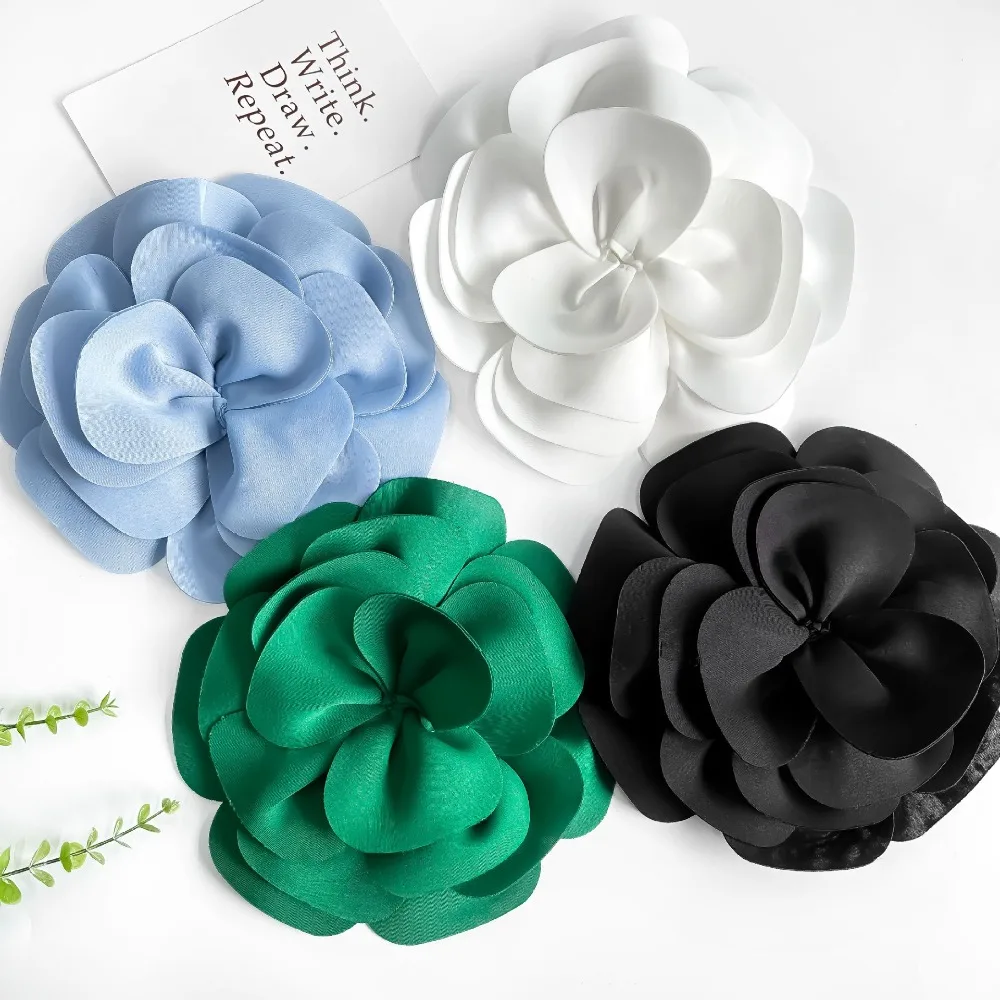 

3D Chest Flower DIY Large Size Brooch Accessories Wedding Dress Clothes Decoration Hair Accessories