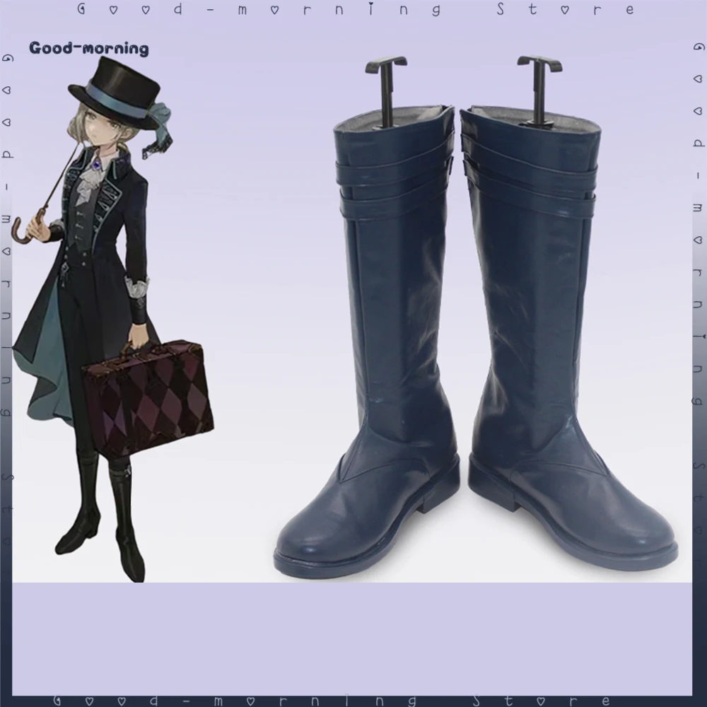 Anime game Reverse:1999 Vertin Cosplay Top Hat  wig  Costume Vertin high boots Hallowen Party Uniform Adult Role play Full Set