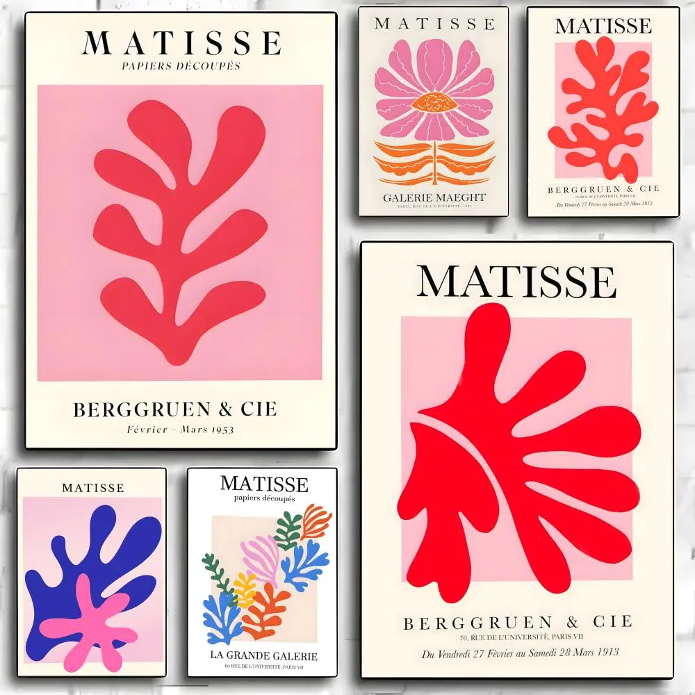 Artist H-Henri M-Matisse Poster Self-adhesive Art Waterproof Paper Sticker Coffee House Bar Room Wall Decor