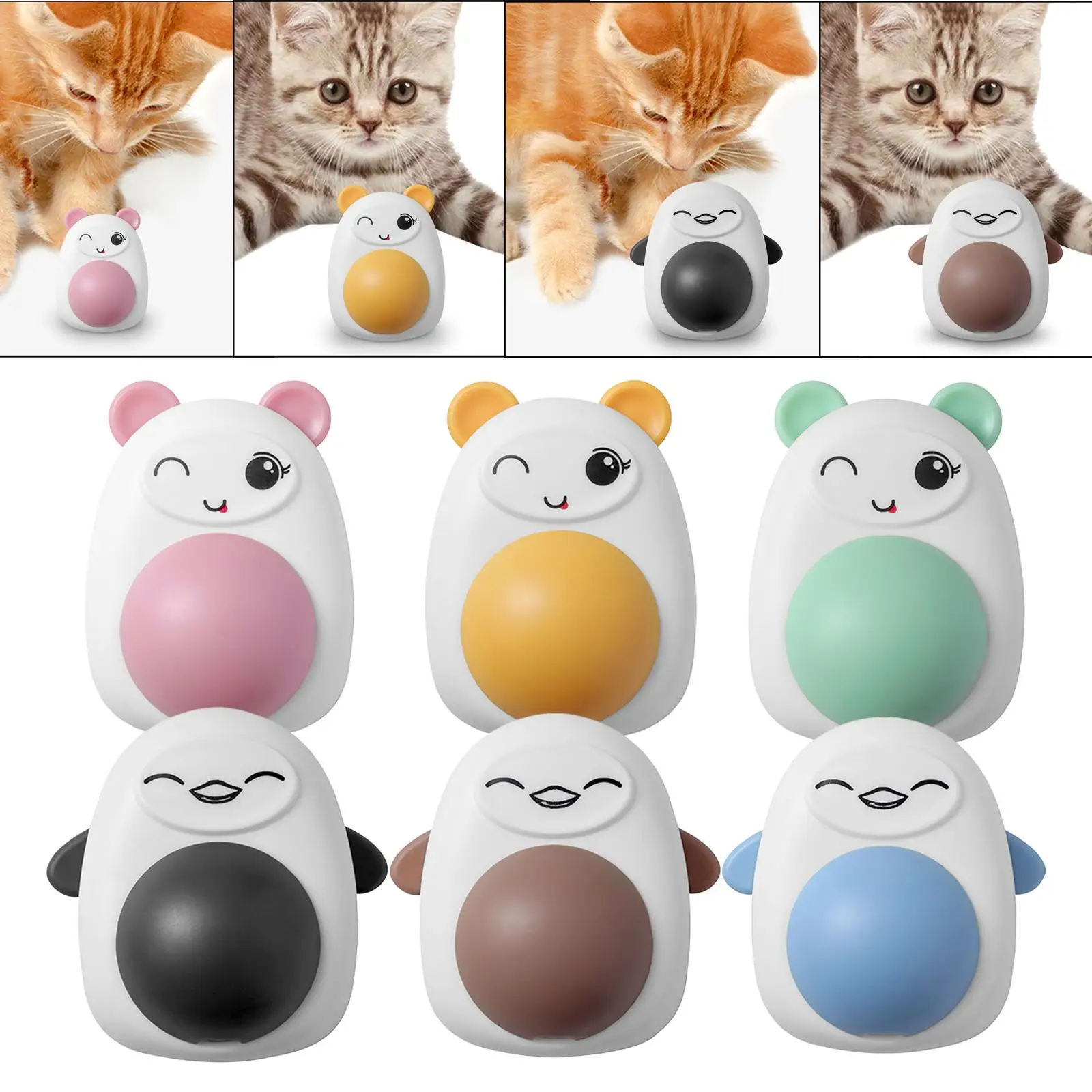 Catnip Toy Wall Balls Kitten Wall Toy Teething Toy Pets Supplies for Small