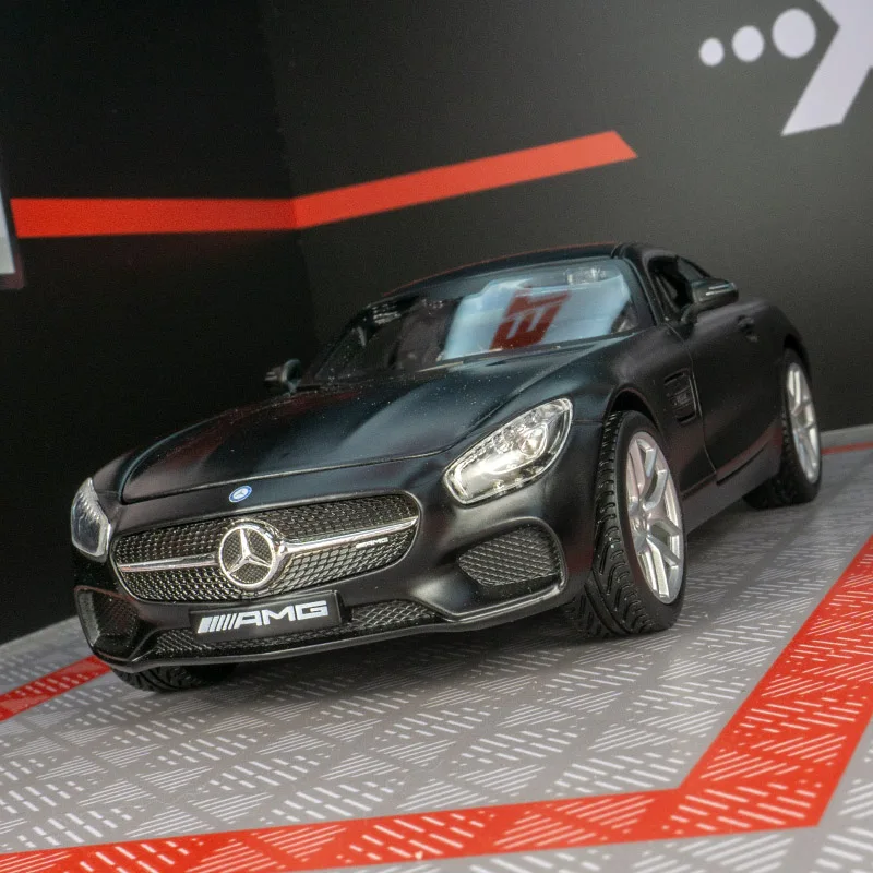 1:24 Mercedes-Benz AMG GTR модель спортивного автомобиля из сплава, литая под давлением металлическая игрушка, гоночный автомобиль, модель автомобиля, имитация детских подарков