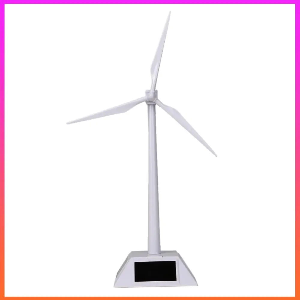 Moinho de vento movido a energia solar modelo moinho de vento brinquedo educacional diy moinho de vento brinquedo desktop decoração para ornamento de jardim
