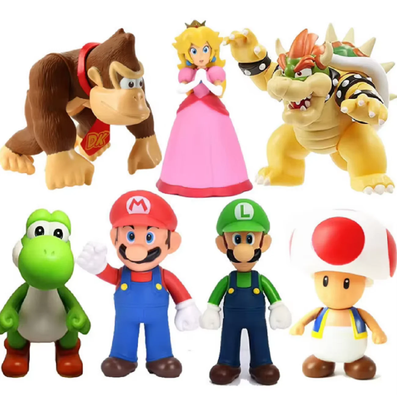 لعبة نموذج شخصية الرسوم المتحركة Super Mario Bros. لعبة نموذج المجموعة الإبداعية من لويجي ماريو هي هدية رائعة للعطلات. #1