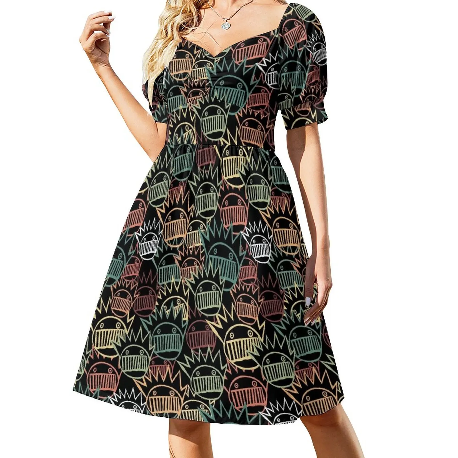 

Boognish pattern Sleeveless Dress dresses for women african dresses for woman