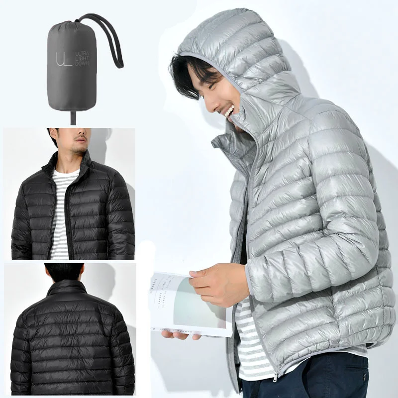 2022 Winter Autumn men Ultralight Jacket White Duck Down Coat Men Down Jackets Winter Male Casual down jacketCoat Warm Parka 6XL