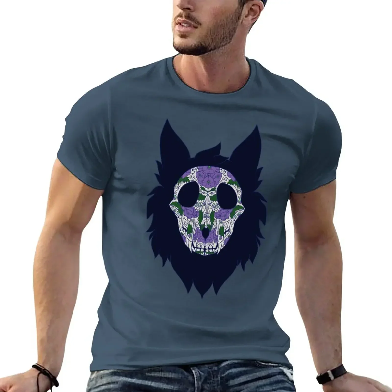 

Wolfsbane Sugar Skull - SCP 1471 - Mal0 T-Shirt cute tops summer tops mens white t shirts