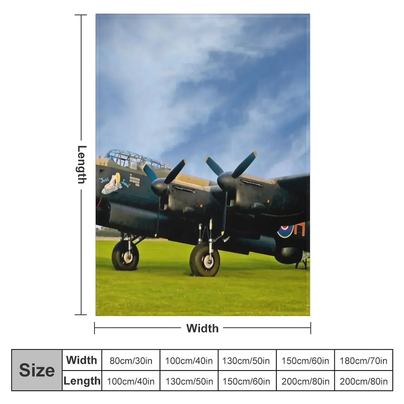 RAF Lancaster Bomber Throw Blanket Sofa Throw Decorative Sofa Blankets