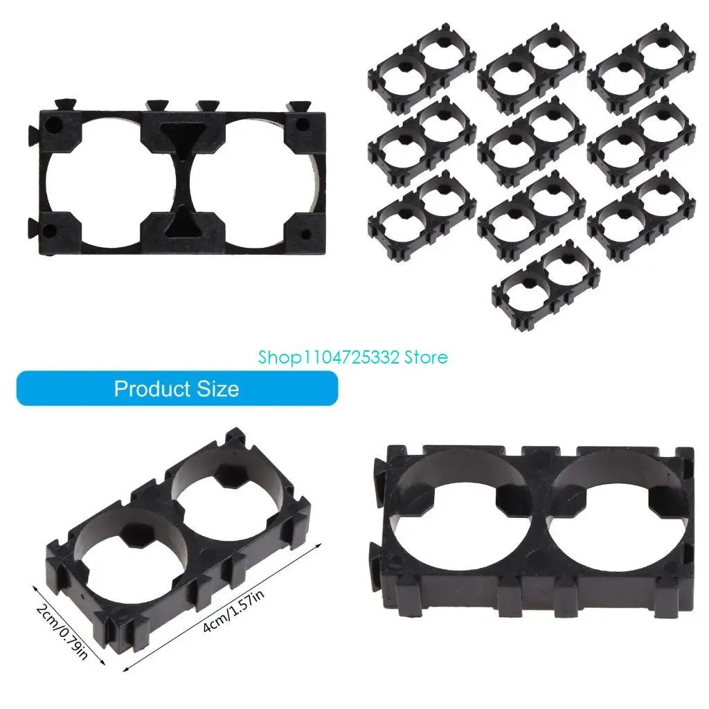 

P5EA 10 Pc 18650 Battery Cell Holder Safety Spacer Radiating Bracket Storage Rack