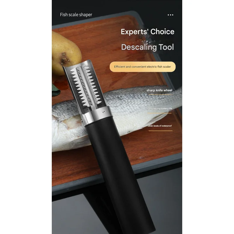 

Электрический скребок для рыбьей чешуи, перезаряжаемая коммерческая бритва для рыбьей чешуи, автоматический инструмент для чистки рыбы