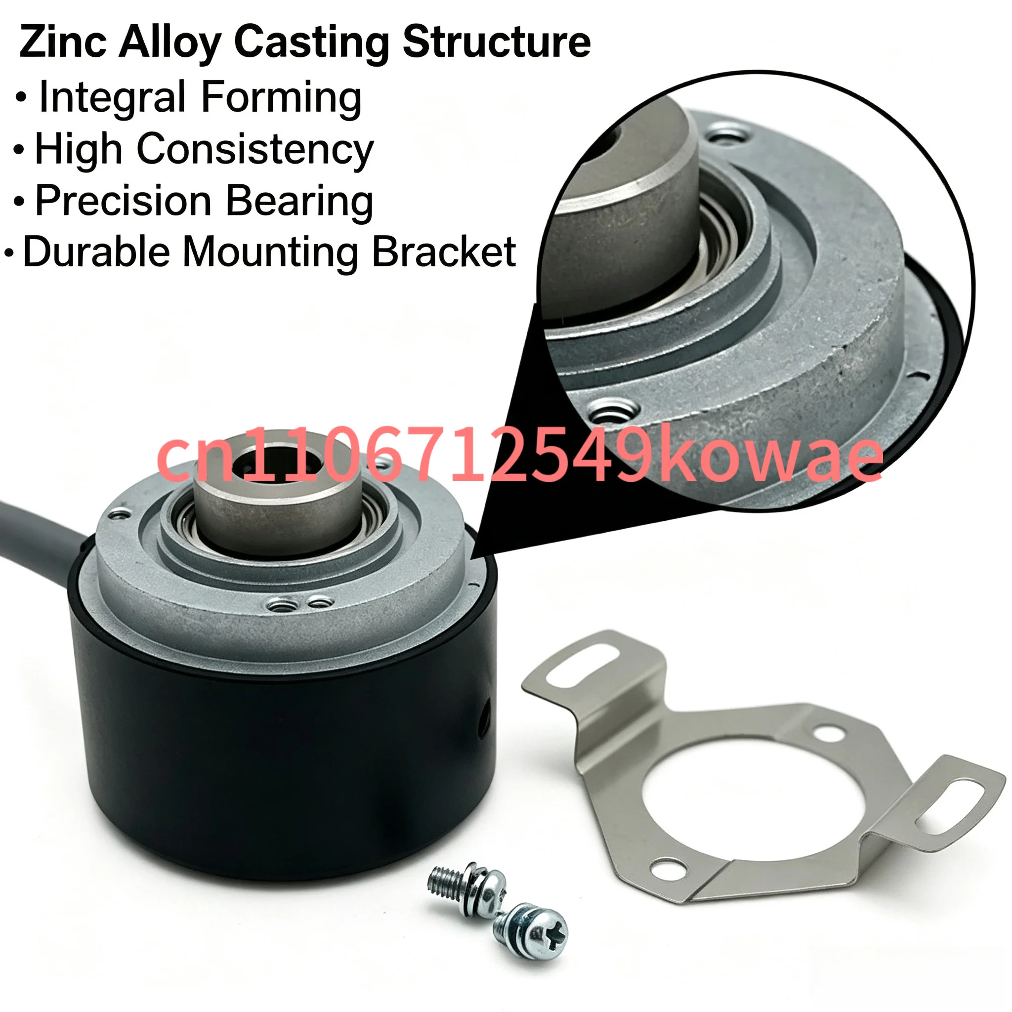 600PPR 1000PPR Push-pull PNP Line Driver Output HES-03-2HCP HES-25-2MD 8mm Hollow Shaft Rotary Encoder