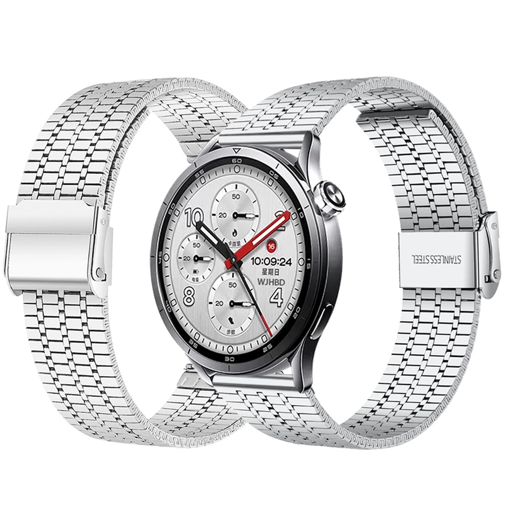 Milanese-Uhrenarmband für Xiaomi Watch 5 S5 46mm S4 S3 S2 S1 Pro Mi Watch Farbe 2/2Pro 22mm Universelles Edelstahl-Metallarmband