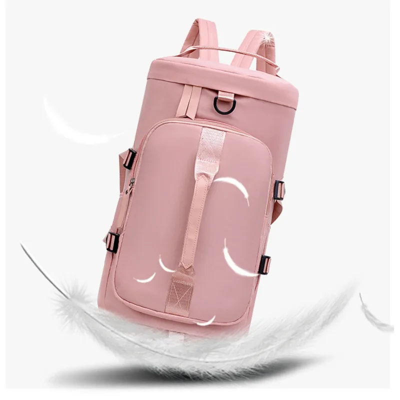 

Outdoor Large Capacity Travel Bag Waterproof Handbag Sport Fitness Backpack Oxford Single Shoulder Swimming Pack Crossbody Bag