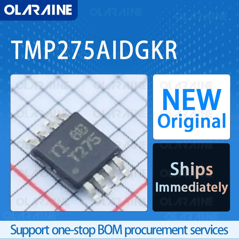 

5/10/100Pcs TMP275AIDGKR VSSOP-8 original ic chip A temperature sensor is mounted on the board RoHS Voltage -5.5 V Current 85 uA