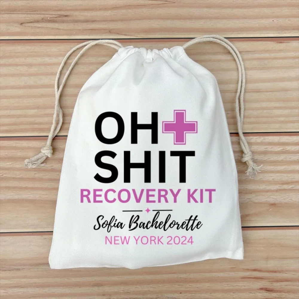 Oh Shit Recovery Kit Bags,Custom Birthday Hangover Recovery Kit,lit recovery kit,Bachelorette Party Favor,Wedding Recovery Gift