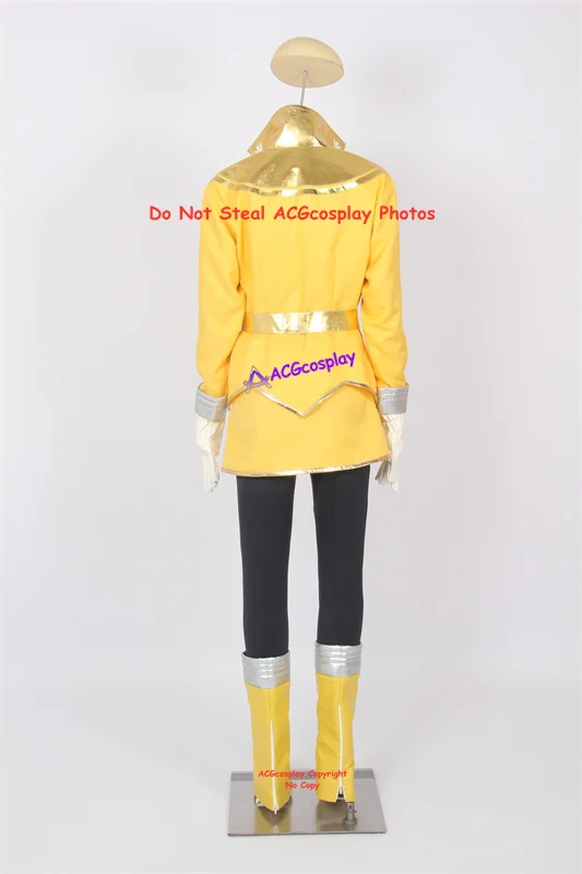 Kaizoku Sentai Gokaiger Luka Millfy Gokai Yellow Cosplay Costume acgcosplay include boots covers