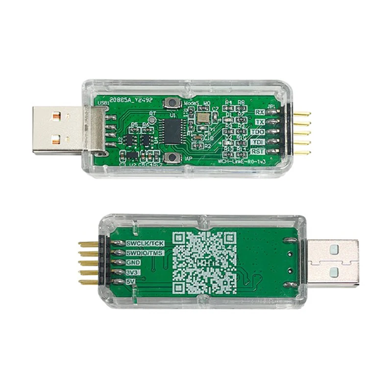 WCH-LinkE Online Download Debugger Support WCH RISC-V Architecture MCU/SWD Interface ARM Chip 1 Serial Port to USB Channel