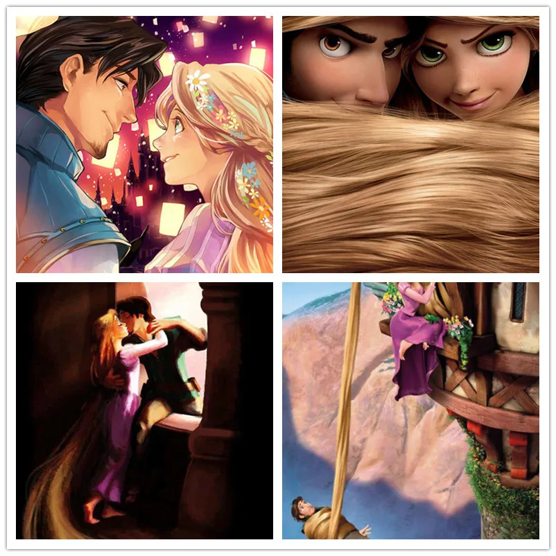 5D Diamond Painting Disney Rapunzel Princess DIY Home Decor Mosaic Cross Stitch Kits Diamond Embroidery Full Square/Round Drill