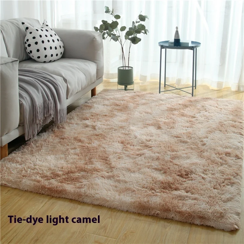 

VIKAMA Soft Silk And Wool Carpets Available In a Variety Of Colors For Living Room Bedroom Sofa Mat And Waterproof Home Decor