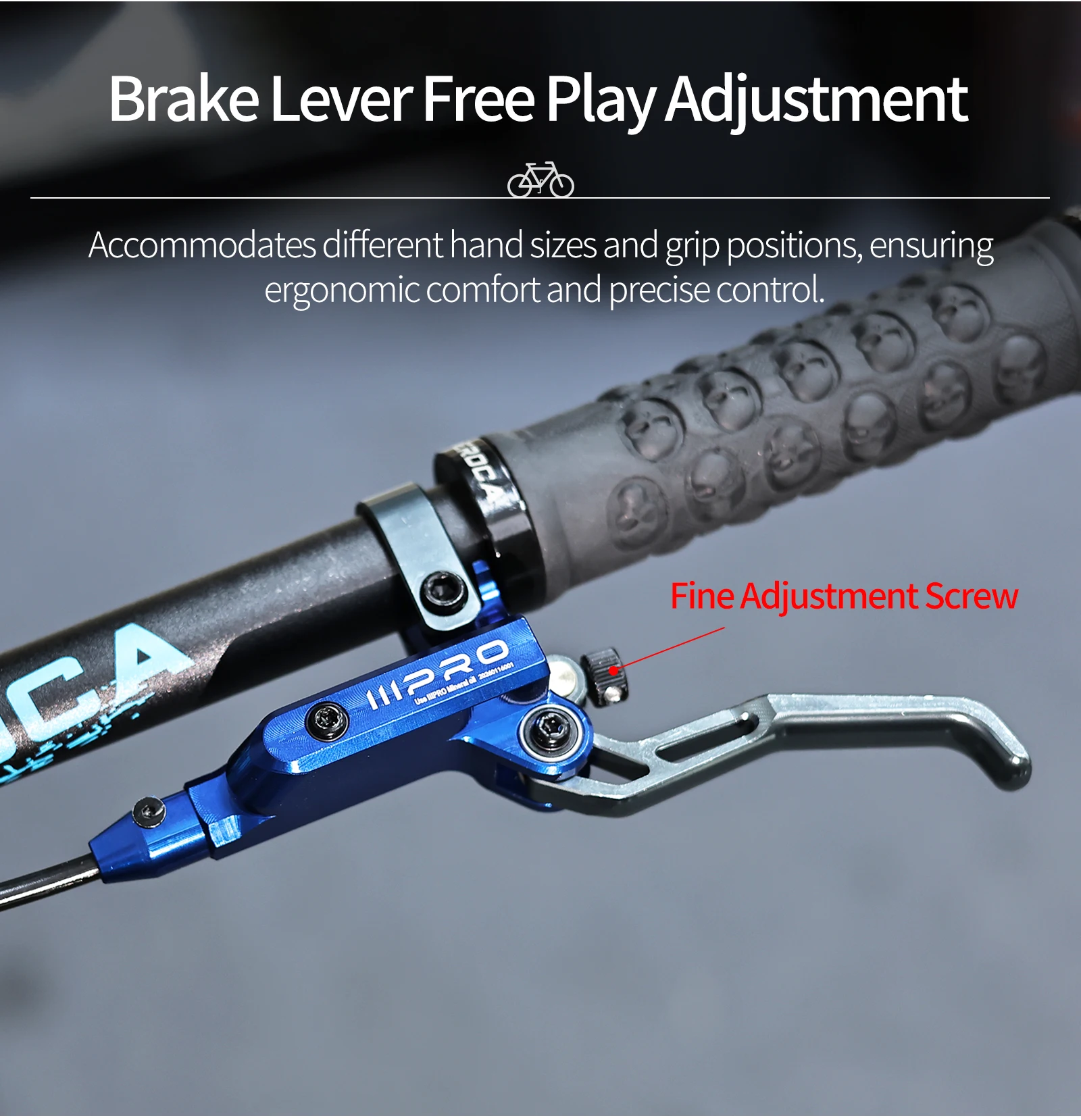 IIIPRO C5X4 Ultraleichte 4-Kolben Fahrrad-Hydraulikbremse 850/1550mm MTB-Bremse mit Kühlsystem, Öldruck AM DH Rennrad-Scheibenbremse – Detail 9