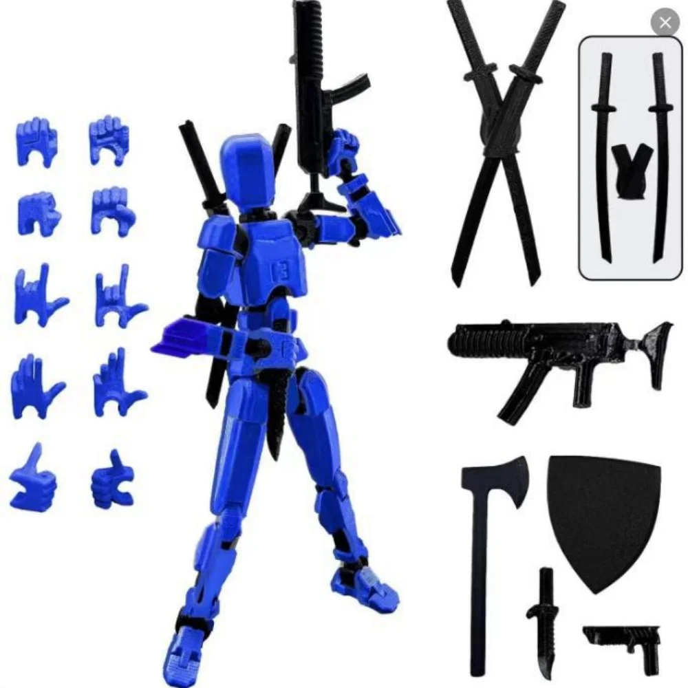 Dummy Action T13 Figure Multi-articular Robot Toys 3D Printer Movable Anime Figure Stress Relief Decompression Toy For Boy