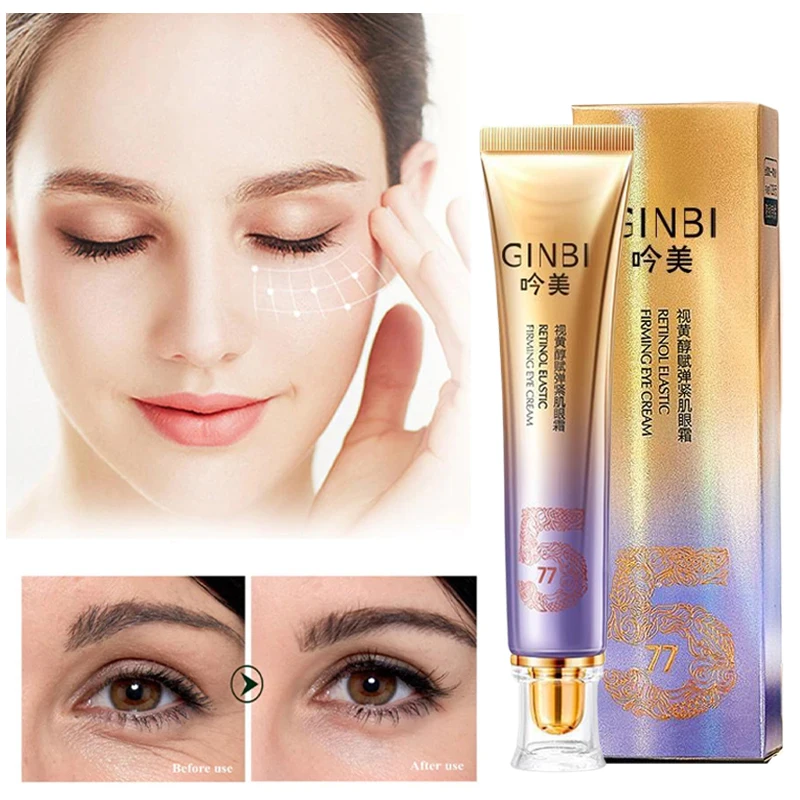 Retinol Enliven Elastic Tight Muscle Eye Cream Fade Pouch Fine Grain Compact Anti-Wrinkle Light Grain Anti-Dark Circles Eye Care