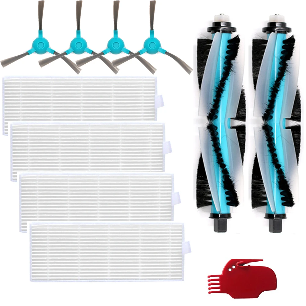فرشاة رئيسية قابلة للغسل فلتر فرشاة جانبية لكونجا التميز 1290 1390 جهاز آلي لتنظيف الأتربة فرشاة تنظيف القماش الدوارة