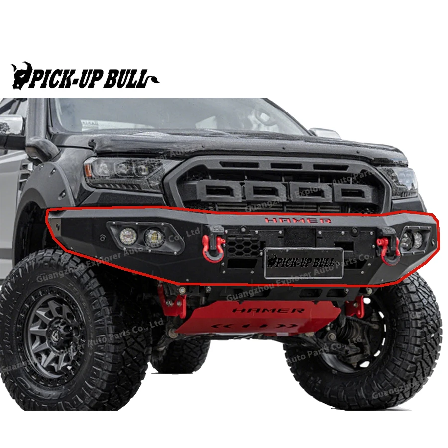 

ARMANDO Factory Steel Front Bumper for Ranger T7 T8 Raptor Hilux Revo Auto Lighting Parts Standard Size New Auto Industry