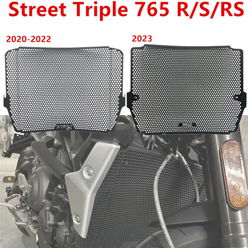 Cubierta protectora de rejilla para radiador, Protector elástico para Triumph Street Triple 2023 R/S/RS Street Triple 765, 765, 765, 22, 2020, 2023