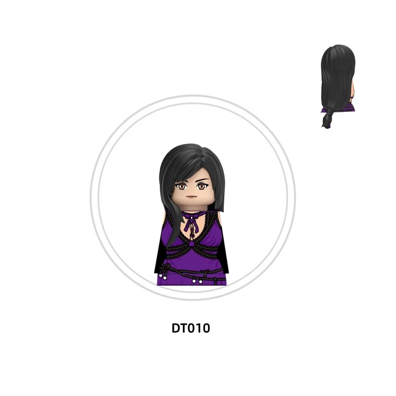 MOC – jeu de dessin animé FF, figurines d'action DT8903, blocs de construction créatifs, briques de scène, armes, accessoires de jeu, jouets cadeaux