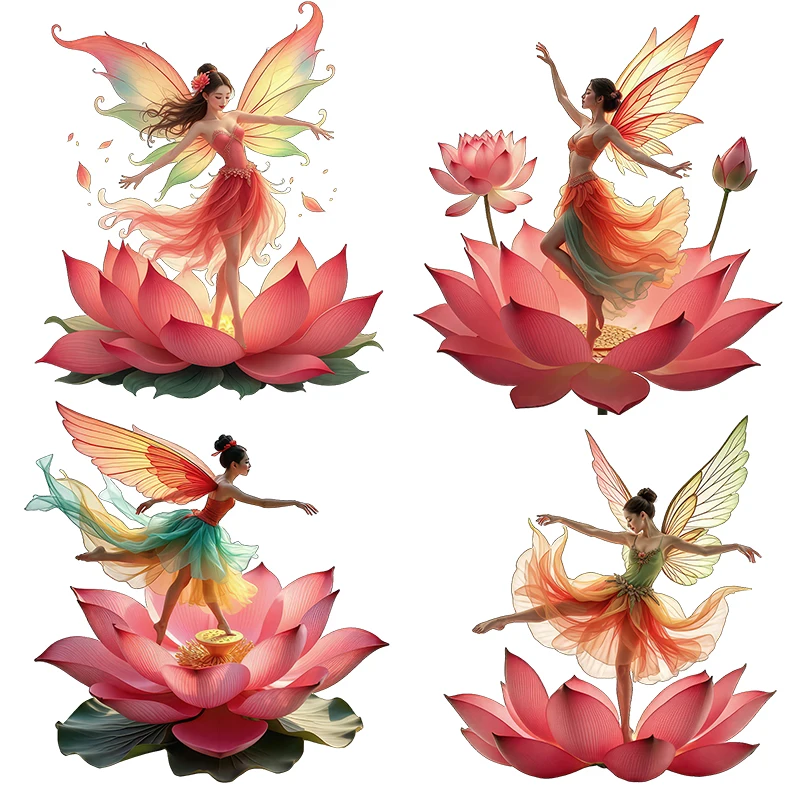 Threeratels CF101 элегантные изящные танцевальные цветы фея художественные наклейки на стену для украшения дома наклейки на кузов автомобиля