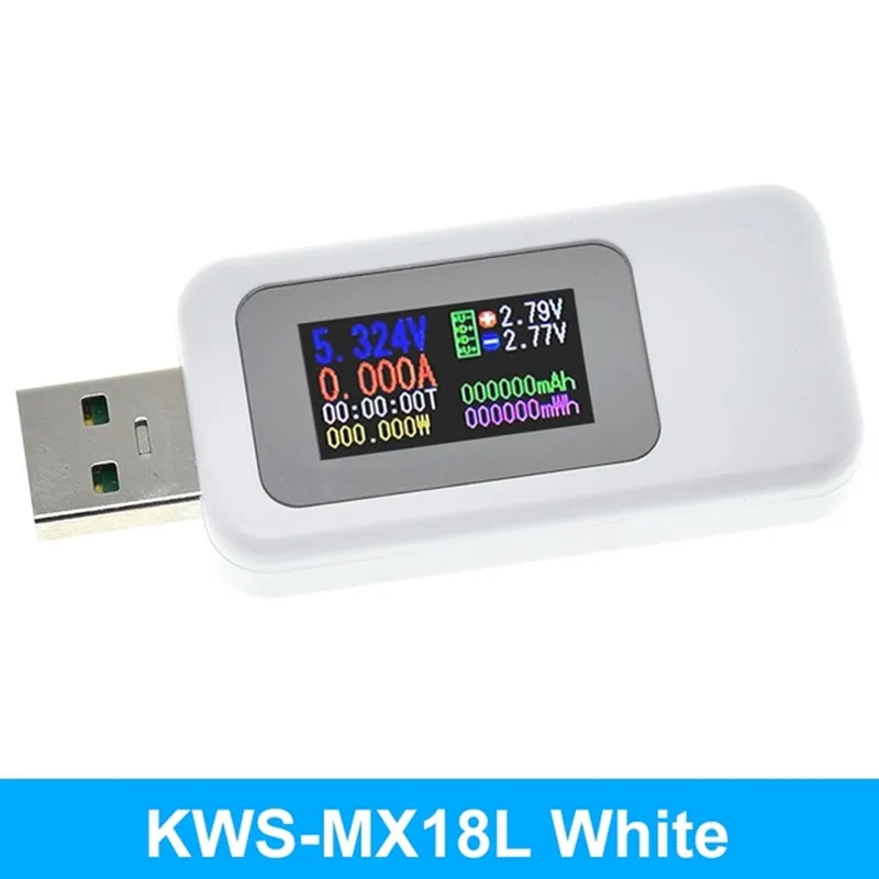 10 w 1 Tester TYPE-C / USB Cyfrowy woltomierz DC Amperimetro Miernik napięcia prądu Amp Volt Amperomierz Detektor Ładowarka Power Bank