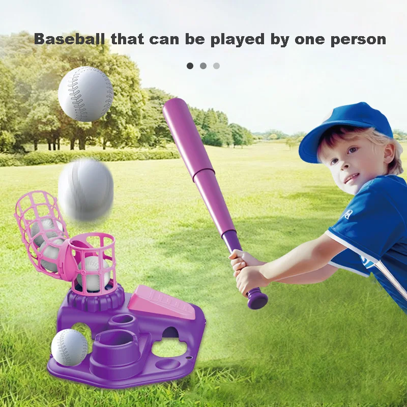 Kids Baseball Training Aids Pitching Machine Independent Training Pedal Serve No Power Supply Sports Suppli Christmas Present