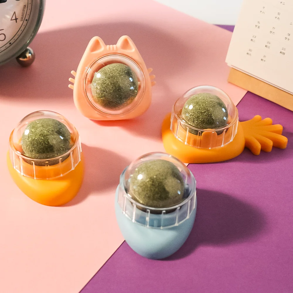 

Interactive Cat Toys with Catnip Balls Perfect for Playing and Grinding Teeth