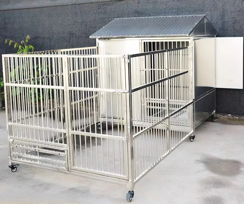 Stainless steel dog fence rain protection sun protection outdoor fence baffle dog cage