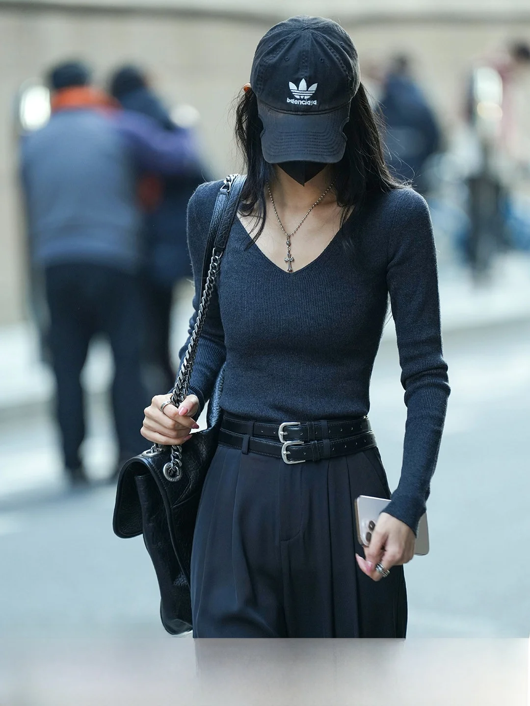 

Luna7xi Pure Color V-ne Slim Fit Long Sve Wool Knitted Top Faionable Versatile Spring Commute Sle Korean Version